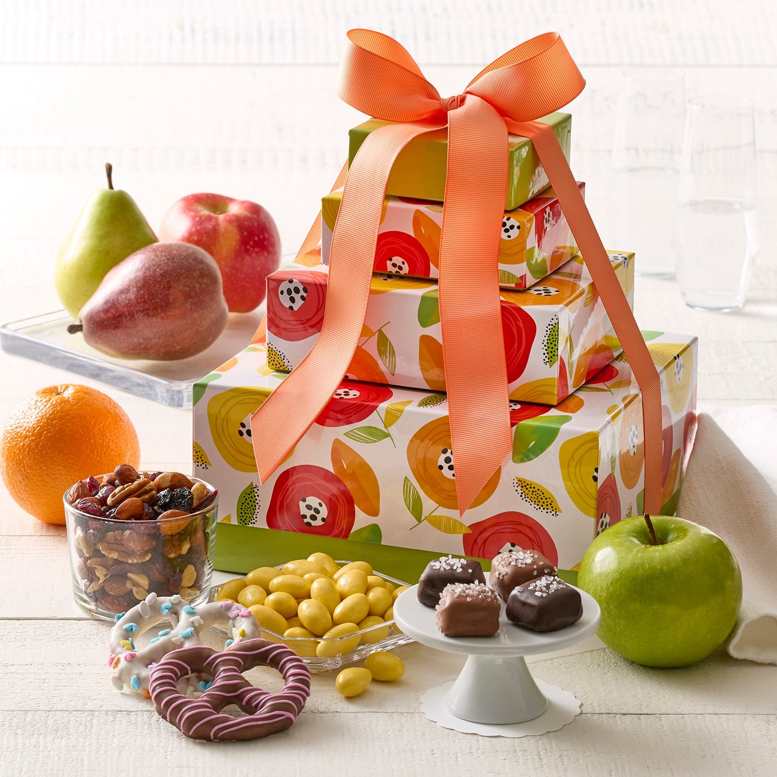 Sunny Days Fruit & Sweets Gift Tower