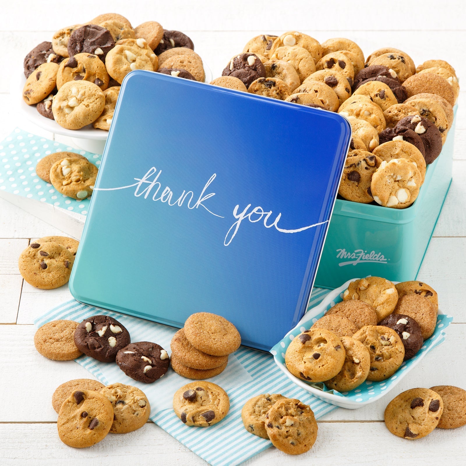 72 Nibblers® Bite-Sized Cookies Thank You Tin