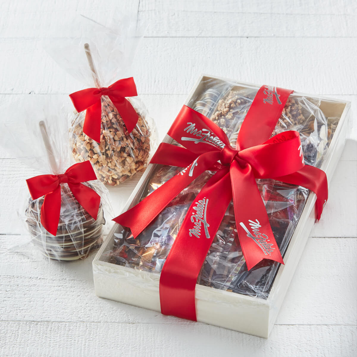 Belgian Chocolate Caramel Combo Tray with Caramel Apples