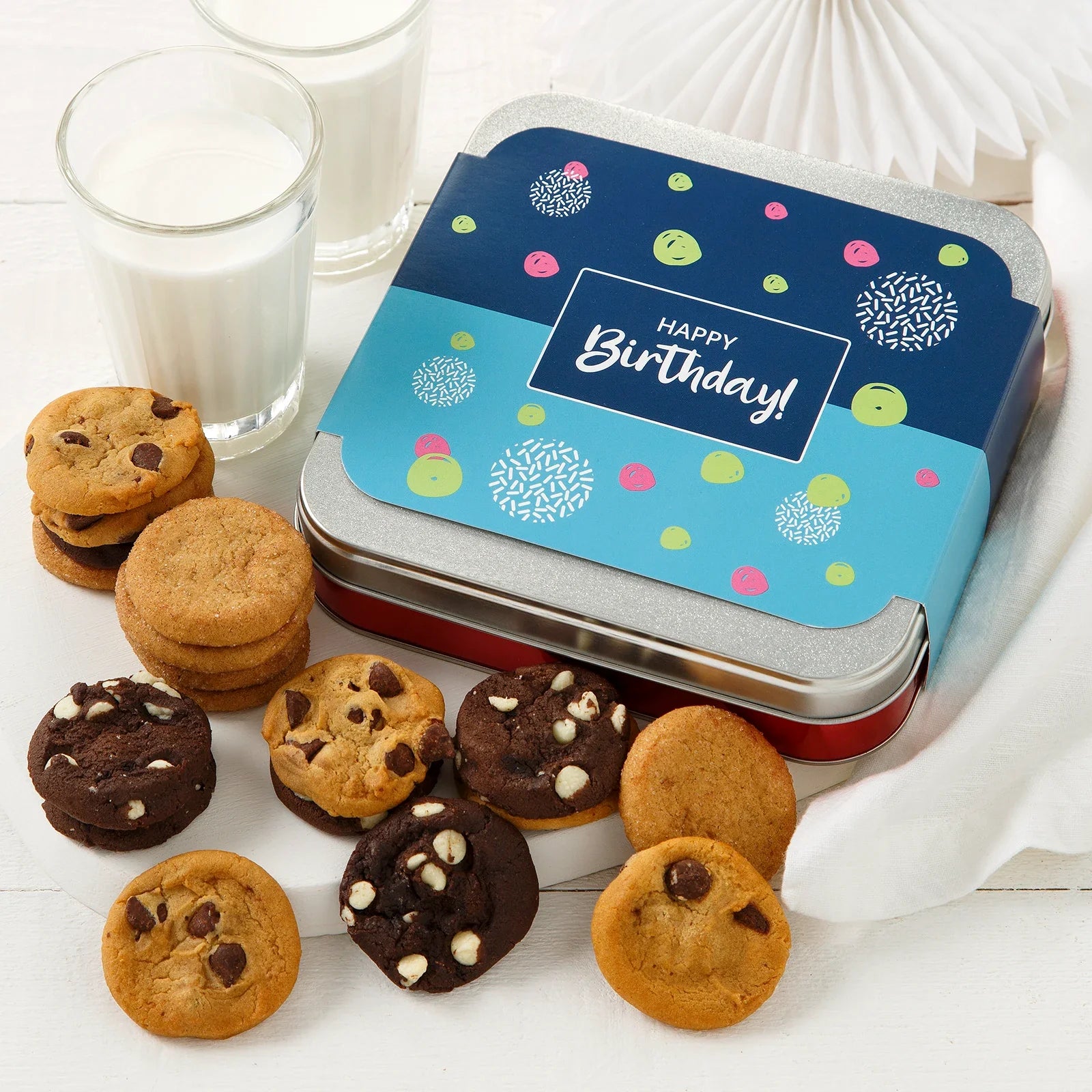 18 Nibblers® Bite-Sized Cookies Birthday Sampler Tin