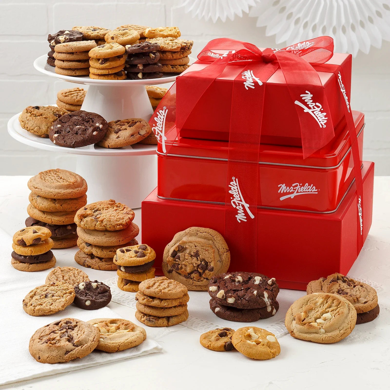 Crimson Traditional Cookie Tower