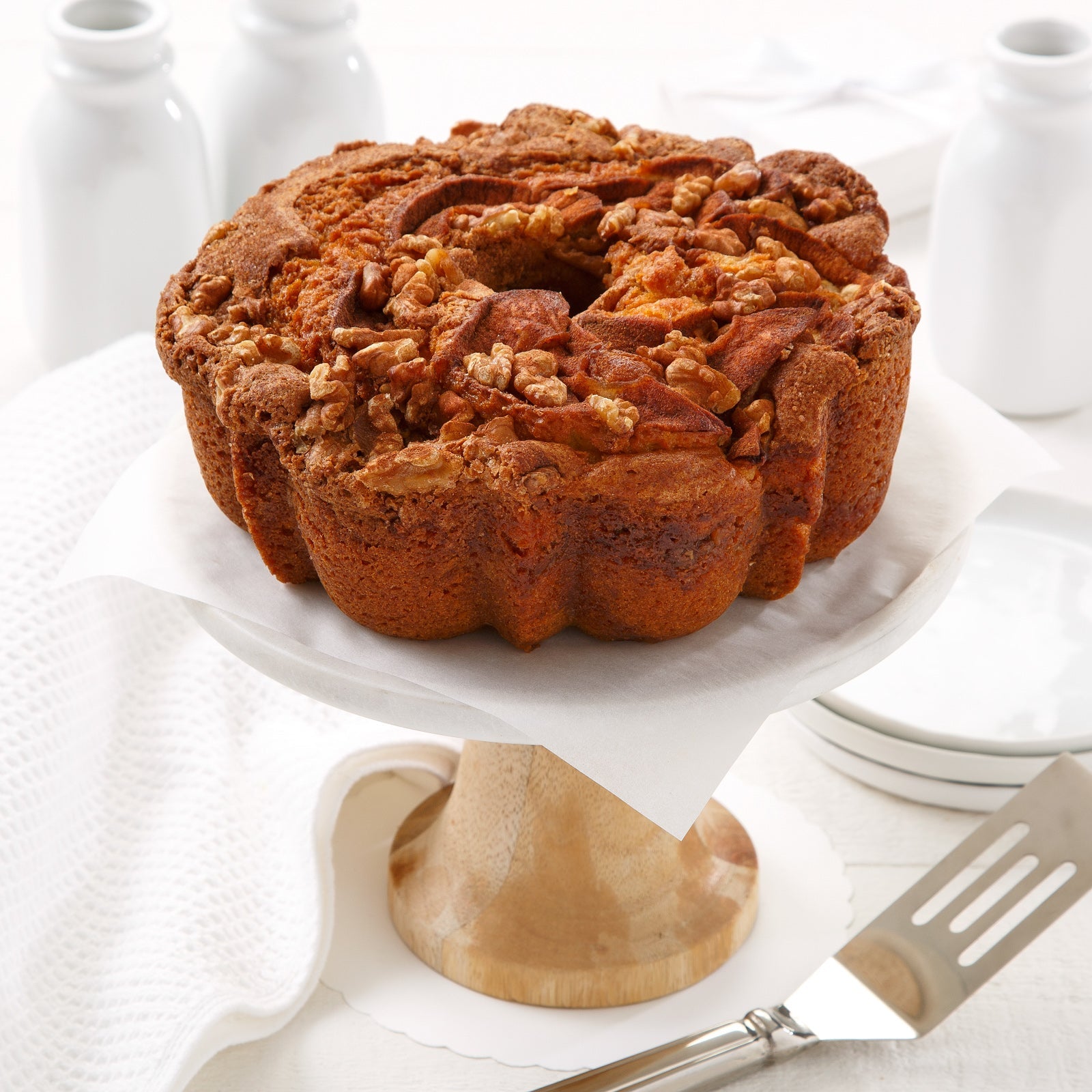 8" Apple Cinnamon Walnut Coffee Cake