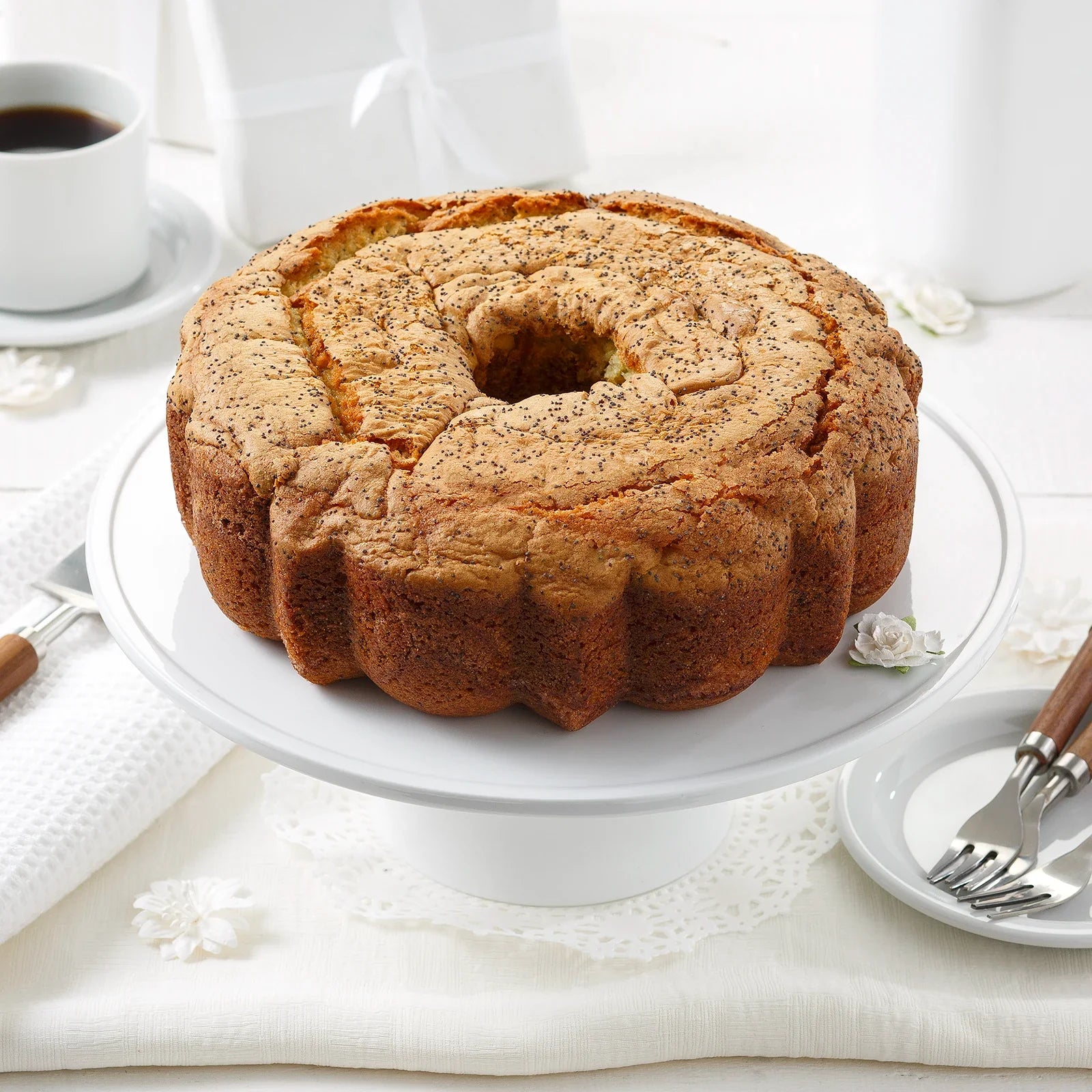 10" Lemon Poppyseed Coffee Cake