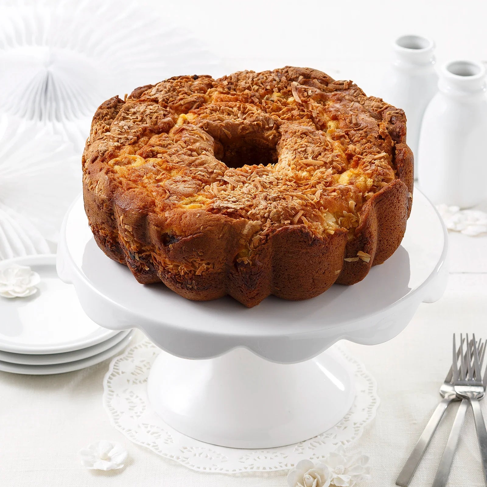 10" Pineapple Coconut Coffee Cake